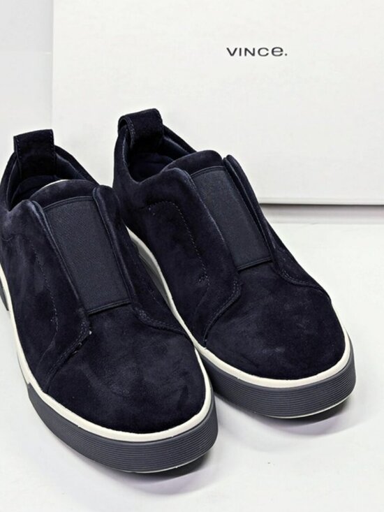 Vince Ranger Men\'s Navy Coastal Suede Slip-On Sneaker Size 9 (MSRP $250) main image 9